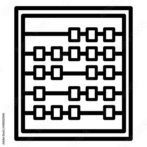 Abacus calculator stroke