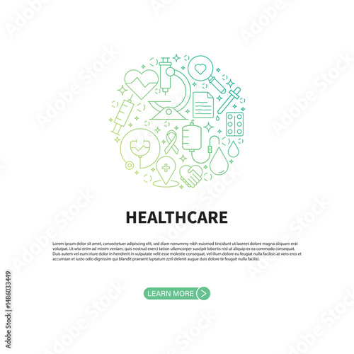 Healthcare And Medicine Banner Template Vector Design.