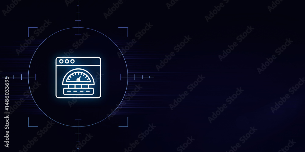 Fototapeta premium Data Security and Optimization Strengthening Digital Infrastructure with Advanced Solutions