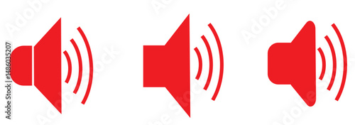 Set of speaker icon. Volume icon. silent icon symbol. Plush sign. sound icons 