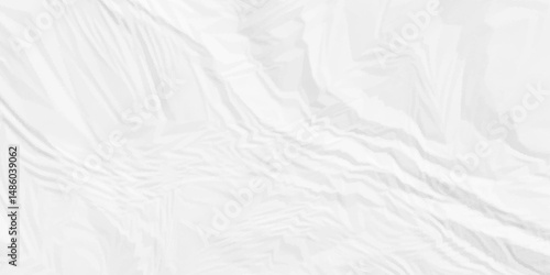 Abstract crumple ragged parchment empty wrinkle cardboard blank ripped surface wrinkle old paper white crumple texture background.	
