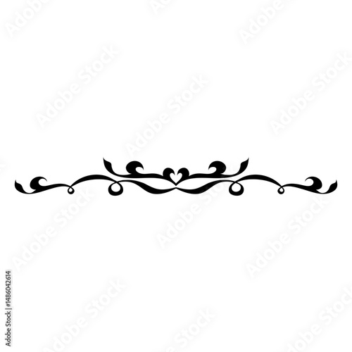 Ornate curls swirling decoration