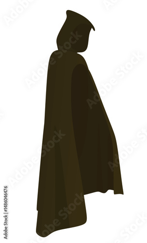 Hacker avatar silhouette. vector illustration
