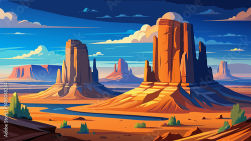 Monument Valley, Arizona/Utah
Giant monolithic buttes stand guard in the amber desert, under a sky wide and deep with desert stillness.