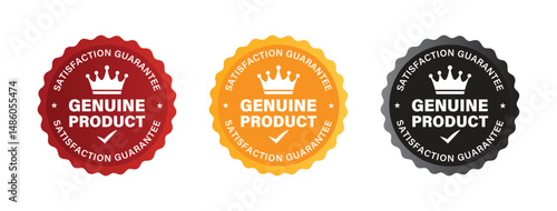 Genuine Product Satisfaction Guarantee Badges