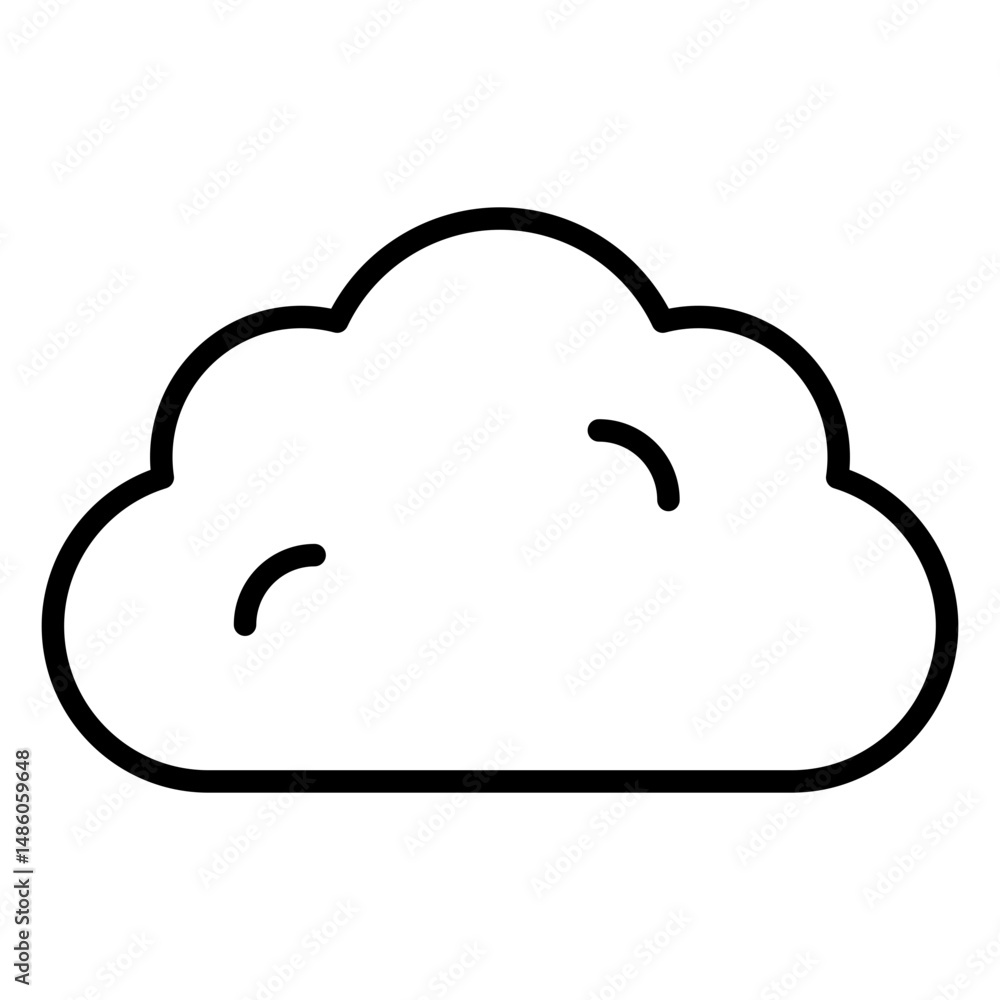 Weather cloud stroke icon Weather cloud stroke icon