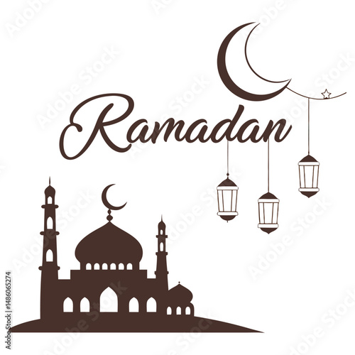 Wallpaper Mural  it features ramadan in elegant script Torontodigital.ca