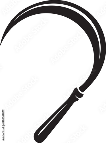 Sickle Silhouette Black Vector in image vector format