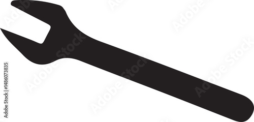 wrench silhouette vector illustrator  
