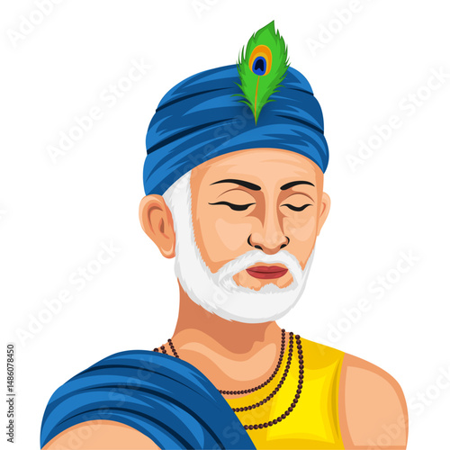 Sant Kabir Das Vector Art and Illustration