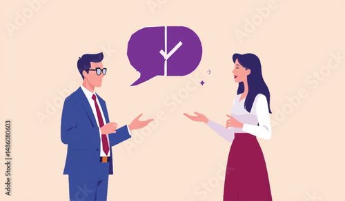 Business Communication: Effective Dialogue and Agreement, business communication vector design 