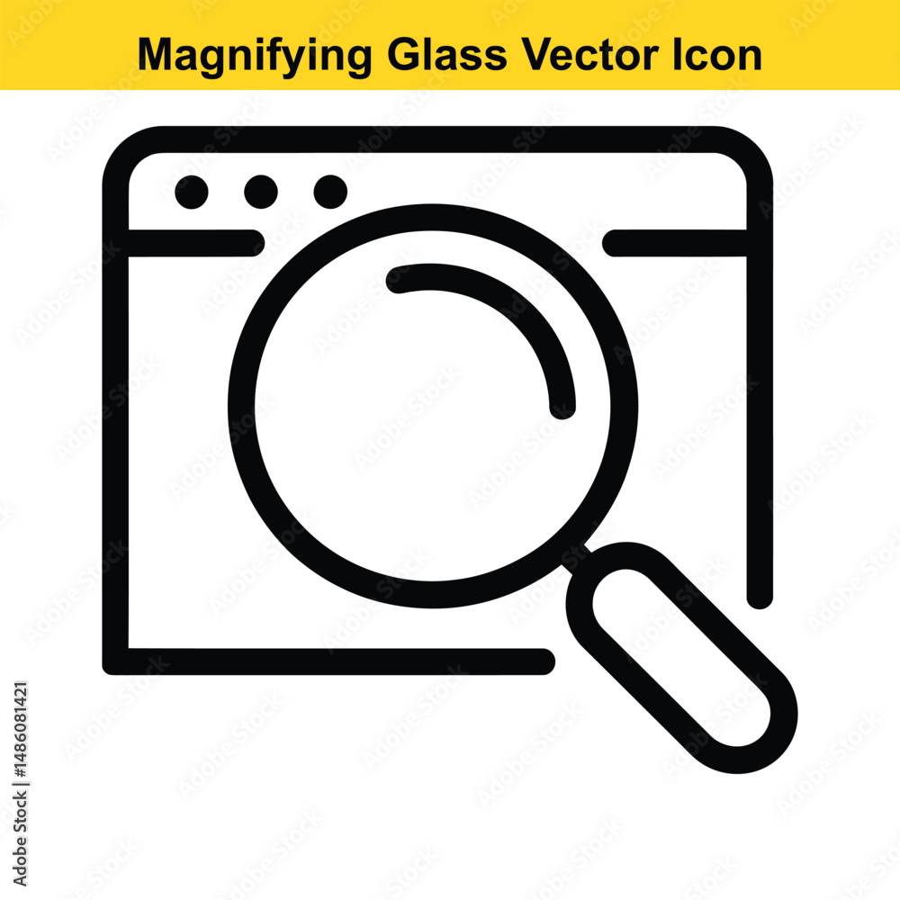 Magnifying Glass Icon Vector Outline – Search Symbol Illustration. magnifying, glass, icon, vector, outline, search, symbol Magnifying Glass Icon Vector Outline – Search Symbol Illustration. magnifying, glass, icon, vector, outline, search, symbol