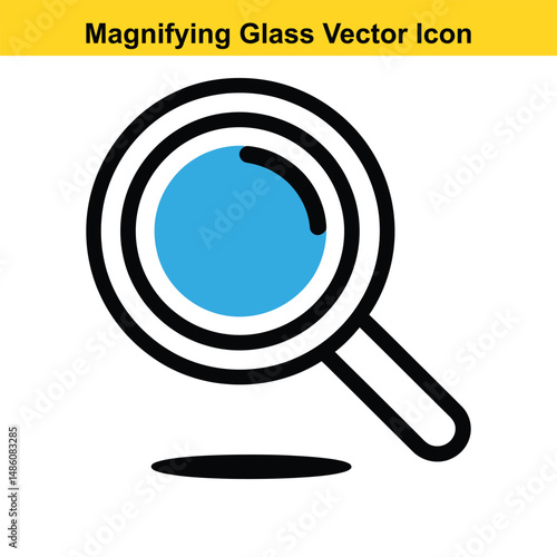 Magnifying Glass Icon Vector Outline – Search Symbol Illustration. magnifying, glass, icon, vector, outline, search, symbol