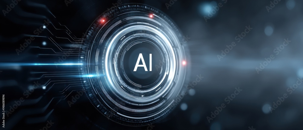 Futuristic digital interface with Futuristic digital interface with