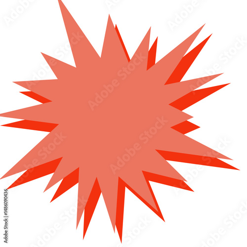 Set of Black Cartoon Explosion shape. starburst, comic cartoon shape design element vector illustration