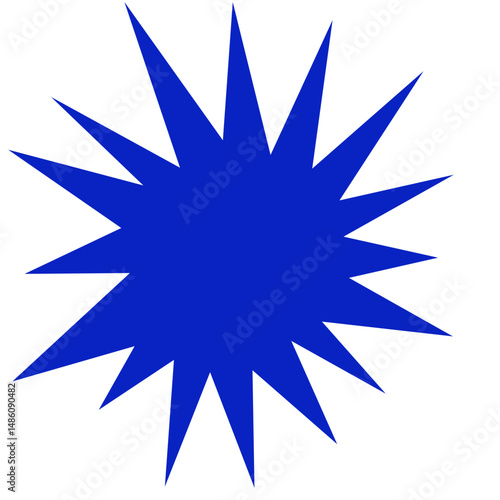 Set of Black Cartoon Explosion shape. starburst, comic cartoon shape design element vector illustration