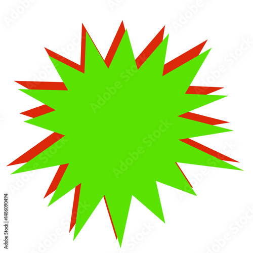 Set of Black Cartoon Explosion shape. starburst, comic cartoon shape design element vector illustration