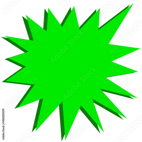 Set of Black Cartoon Explosion shape. starburst, comic cartoon shape design element vector illustration
