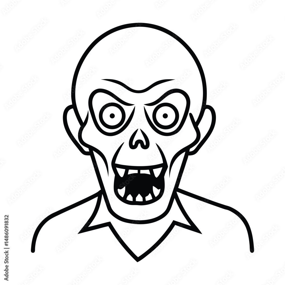 Zombie halloween monster vector Zombie halloween monster vector