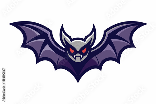 bat logo vector on white background