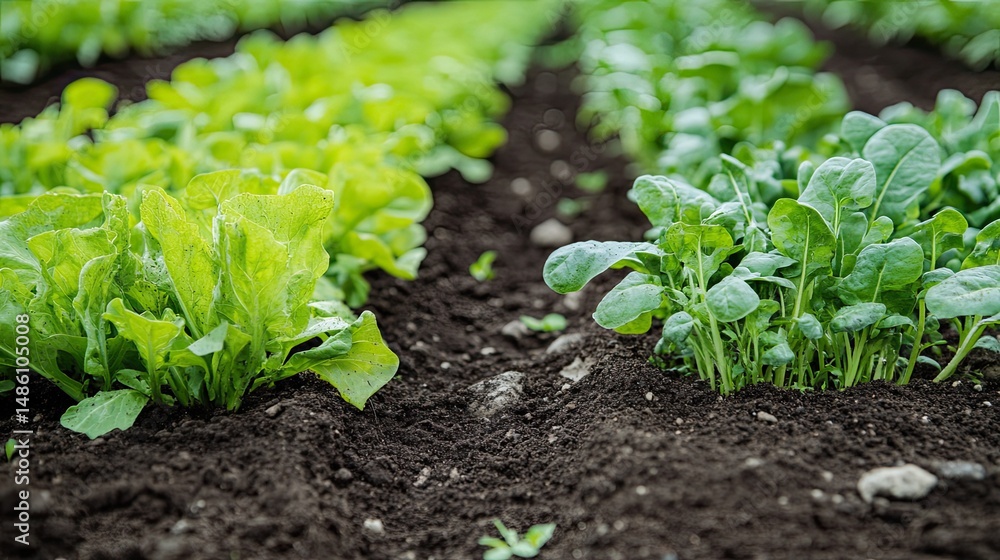 Comparison of a garden with poor soil versus the same garden after using soil conditioner for healthy growth. Comparison of a garden with poor soil versus the same garden after using soil conditioner for healthy growth.