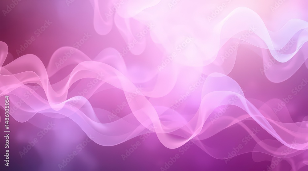 Fototapeta premium Abstract Wavy Lines in Purple