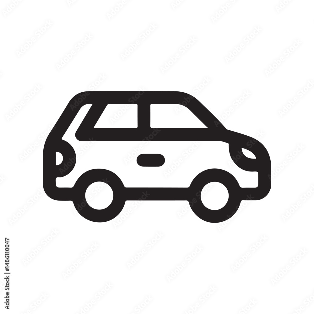 Fototapeta premium Outline car icon