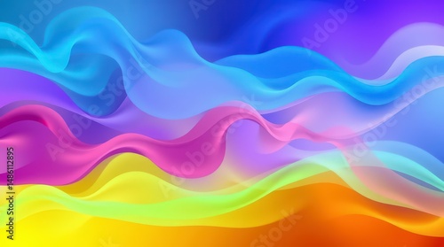Colorful Flowing Abstract Art