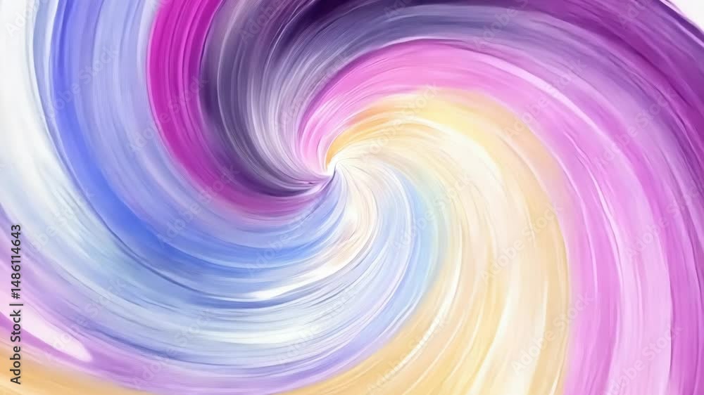 Abstract swirling colors. A vibrant spiral design in pastel shades of purple, blue, and yellow. Smooth, flowing lines create a dynamic and mesmerizing effect Abstract swirling colors. A vibrant spiral design in pastel shades of purple, blue, and yellow. Smooth, flowing lines create a dynamic and mesmerizing effect