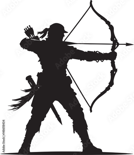 archer vector silhouette