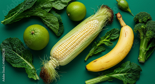 Fresh Corn Kernels and Cob: Natural Food Ingredient