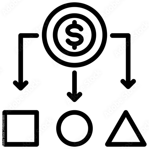 Cost Allocation Icon