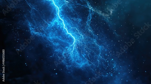 Three glowing blue electric frames are positioned side by side against a dark background.