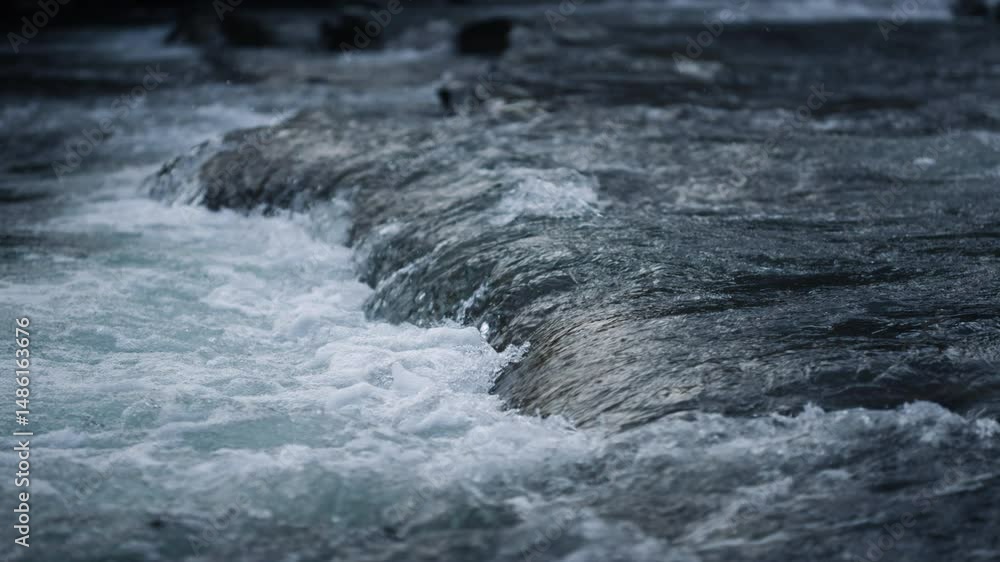 Flowing River Water Through Majestic Mountains
Flowing River Water Through Majestic Mountains