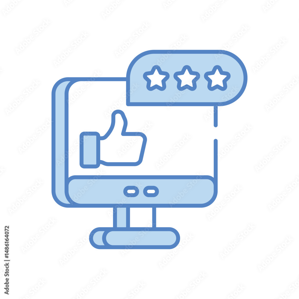 Rating icon vector stock illustration Rating icon vector stock illustration
