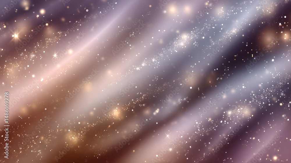Obraz premium A mesmerizing abstract background featuring a gradient of warm and cool colors with sparkling light effects.