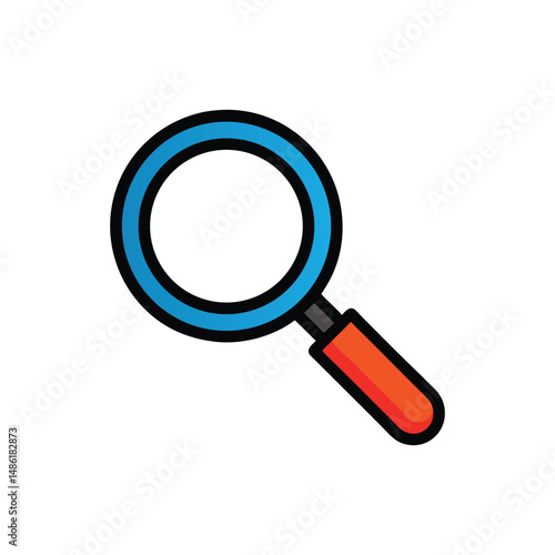 magnifying glass vector