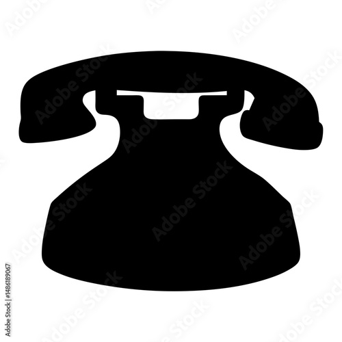 A vintage rotary telephone in silhouette conjures an image of nostalgia
