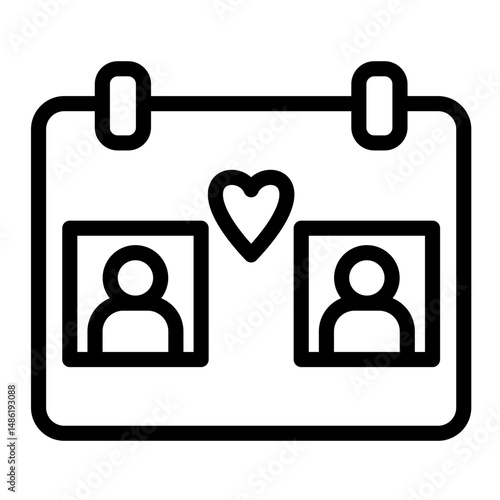 Dating Vector Icon Style
