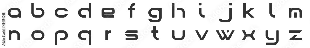 Obraz premium Icon lowercase letter sheet of unique font type