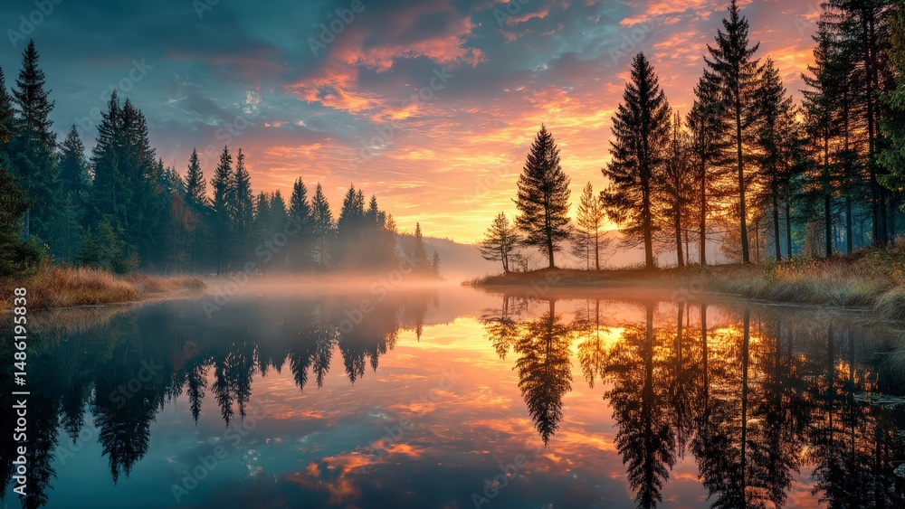 Fototapeta premium Natural Harmony at Dusk