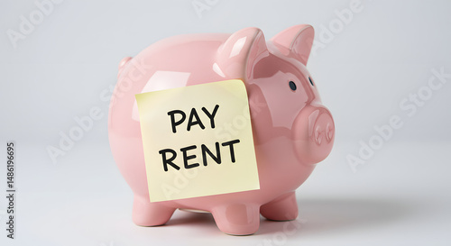 Pink Piggy Bank with 