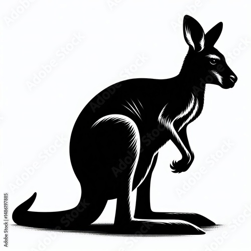 kangaroo silhouette