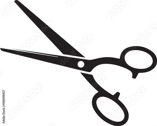 Scissors Silhouette Black vector in illustration