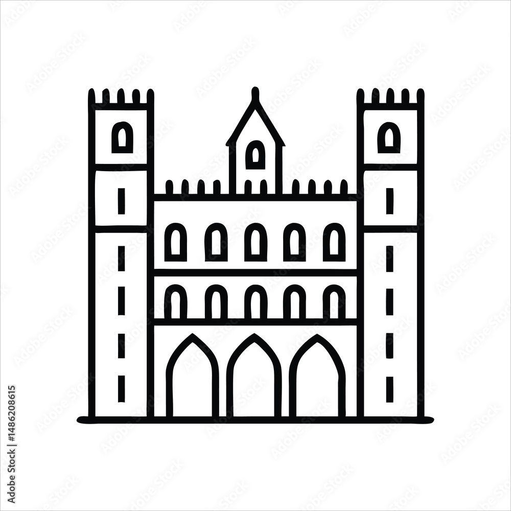 vector illustration of a castle vector illustration of a castle