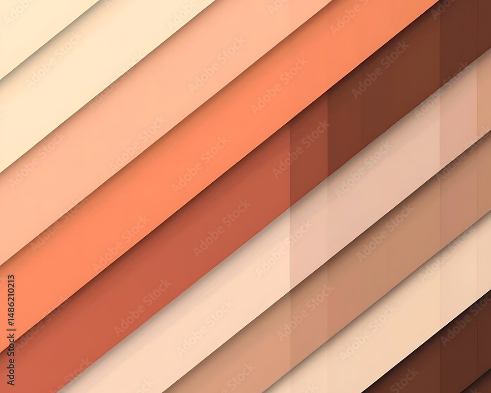 Obraz premium Abstract gradient layered diagonal stripes