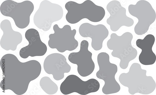 Organic Blob Shapes Abstract Background

