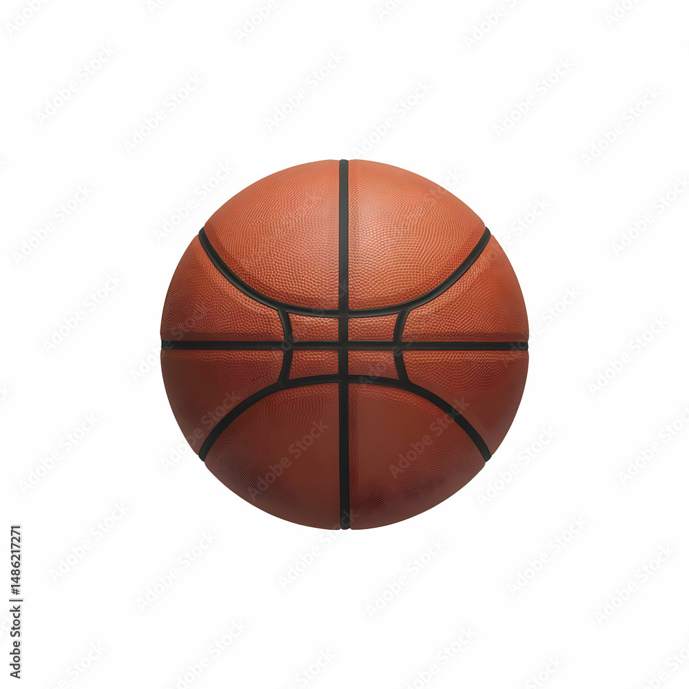 Fototapeta premium basketball ball on white background