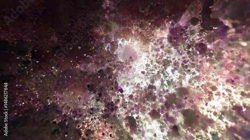 Cosmic explosion unfolding: vibrant nebula and star clusters emerge in space