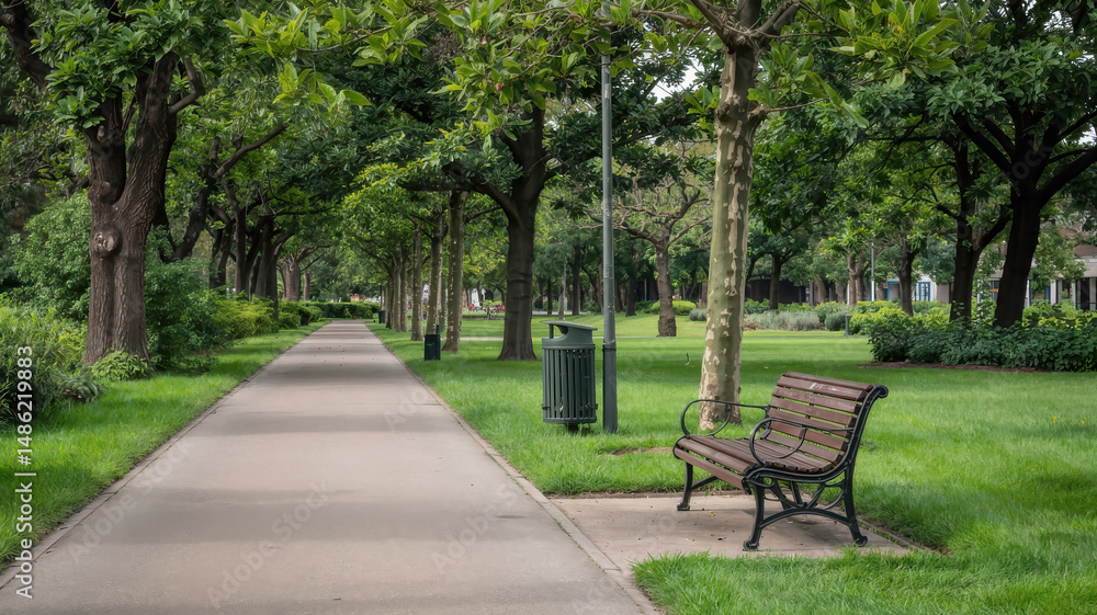 Peaceful Park Pathway Peaceful Park Pathway